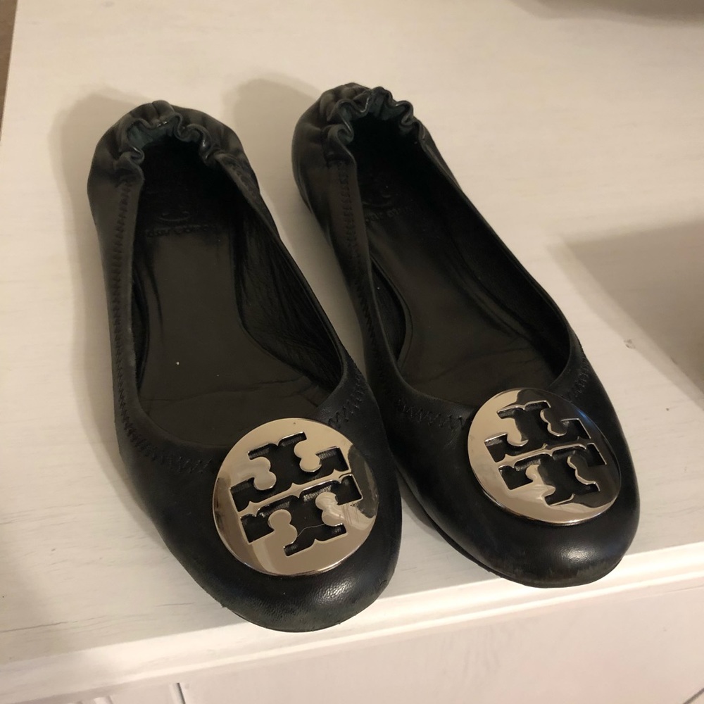 Almost New Tory Birch Flats! Black